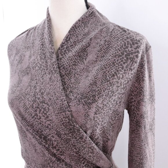 Ann Taylor | Faux Wrap Long Sleeve Top Small - Picture 3 of 6